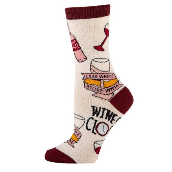 Put a Cork in it | Women's Cotton Crew Funny Socks - Picture 3 of 3